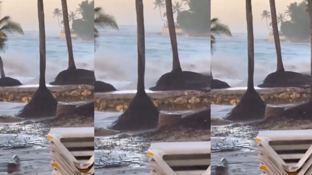 ¡advertencia!-fuerte-oleaje-afecta-playa-cabarete;-onamet-recomienda-precaucion